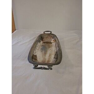 Homan Silver Plated Made in USA Serving Tray 14"x6"